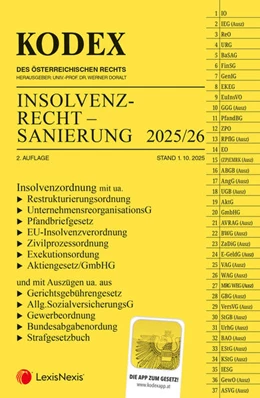 Abbildung von Doralt | KODEX Insolvenzrecht - Sanierung 2026 | 2. Auflage | 2025 | beck-shop.de