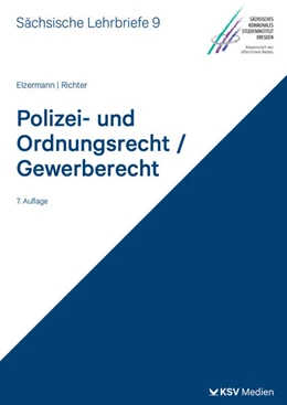 Abbildung von Elzermann / Richter | Polizei- und Ordnungsrecht/Gewerberecht (SL 9) | 7. Auflage | 2025 | beck-shop.de