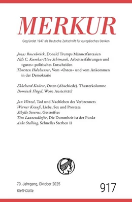 Abbildung von Demand / Knörer | MERKUR 10/2025, Jg.79 | 1. Auflage | 2025 | beck-shop.de