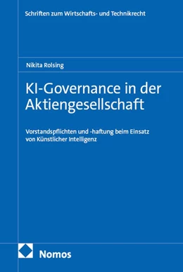 Abbildung von Rolsing | KI-Governance in der Aktiengesellschaft | 1. Auflage | 2026 | 5 | beck-shop.de