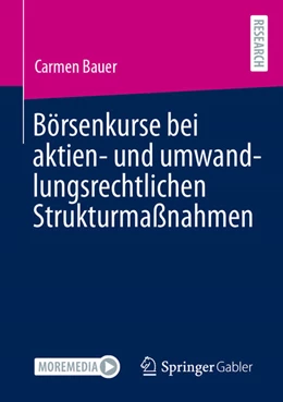 Abbildung von Bauer | Börsenkurse bei aktien- und umwandlungsrechtlichen Strukturmaßnahmen | 1. Auflage | 2026 | beck-shop.de