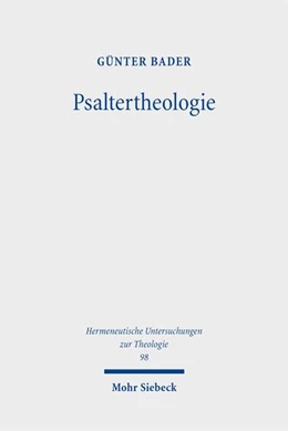 Abbildung von Bader | Psaltertheologie | 1. Auflage | 2026 | beck-shop.de