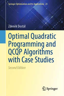Abbildung von Dostál | Optimal Quadratic Programming and QCQP Algorithms with Applications | 2. Auflage | 2025 | beck-shop.de