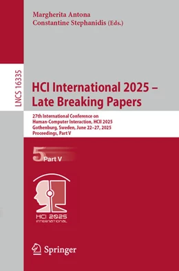 Abbildung von Antona / Stephanidis | HCI International 2025 – Late Breaking Papers | 1. Auflage | 2026 | beck-shop.de