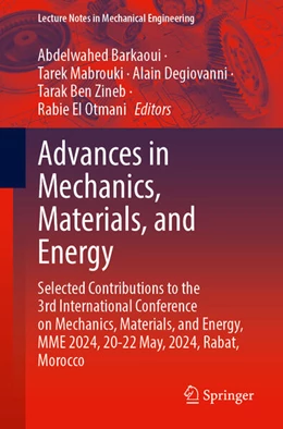Abbildung von Barkaoui / Mabrouki | Advances in Mechanics, Materials, and Energy | 1. Auflage | 2026 | beck-shop.de