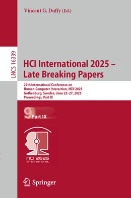 Abbildung von Duffy | HCI International 2025 – Late Breaking Papers | 1. Auflage | 2026 | beck-shop.de