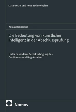 Abbildung von Banaschek | Die Bedeutung von künstlicher Intelligenz in der Abschlussprüfung | 1. Auflage | 2025 | beck-shop.de