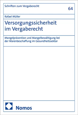 Abbildung von Müller | Versorgungssicherheit im Vergaberecht | 1. Auflage | 2025 | beck-shop.de