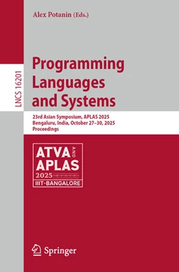 Abbildung von Potanin | Programming Languages and Systems | 1. Auflage | 2025 | beck-shop.de
