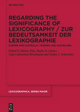 Abbildung von Dias / Gouws | Regarding the Significance of Lexicography / Zur Bedeutsamkeit der Lexikographie | 1. Auflage | 2025 | beck-shop.de