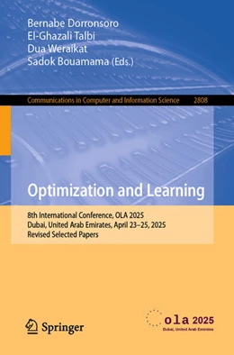Abbildung von Dorronsoro / Talbi | Optimization and Learning | 1. Auflage | 2026 | beck-shop.de