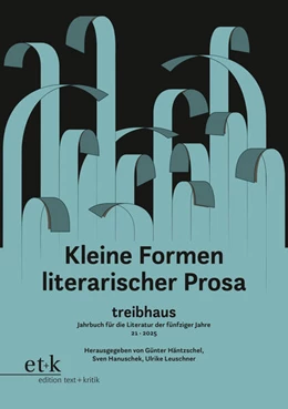 Abbildung von Hanuschek / Häntzschel | Kleine Formen literarischer Prosa | 1. Auflage | 2025 | beck-shop.de