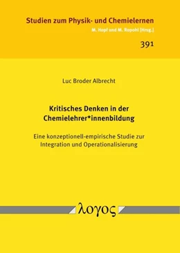 Abbildung von Albrecht | Kritisches Denken in der Chemielehrer*innenbildung | 1. Auflage | 2025 | beck-shop.de