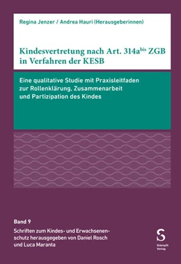 Abbildung von Jenzer / Hauri | Kindesvertretung nach Art. 314abis ZGB in Verfahren der KESB | 1. Auflage | 2025 | beck-shop.de