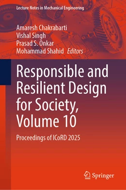Abbildung von Chakrabarti / Singh | Responsible and Resilient Design for Society, Volume 10 | 1. Auflage | 2025 | beck-shop.de