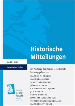 Abbildung von Denzel / Asche | Historische Mitteilungen 34 (2023) | 1. Auflage | 2024 | beck-shop.de