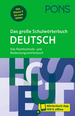 Abbildung von PONS Das große Schulwörterbuch Deutsch | 1. Auflage | 2026 | beck-shop.de