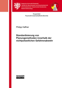 Abbildung von Haffner | Standardisierung von Planungsmethoden innerhalb der nichtpolizeilichen Gefahrenabwehr | 1. Auflage | 2025 | beck-shop.de