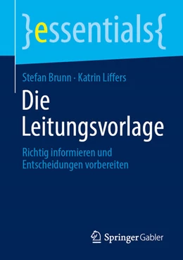 Abbildung von Brunn / Liffers | Die Leitungsvorlage | 1. Auflage | 2026 | beck-shop.de