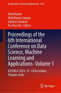 Abbildung von Kumar / Gunjan | Proceedings of the 6th International Conference on Data Science, Machine Learning and Applications- Volume 1 | 1. Auflage | 2026 | beck-shop.de