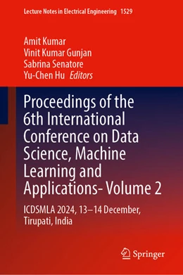 Abbildung von Kumar / Gunjan | Proceedings of the 6th International Conference on Data Science, Machine Learning and Applications- Volume 2 | 1. Auflage | 2026 | beck-shop.de