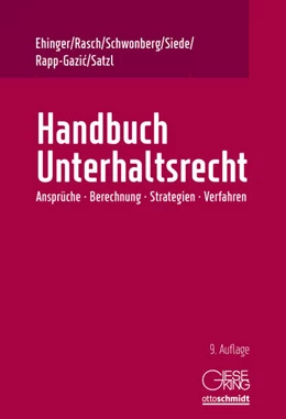 Abbildung von Rasch / Schwonberg | Handbuch Unterhaltsrecht | 9. Auflage | 2026 | beck-shop.de
