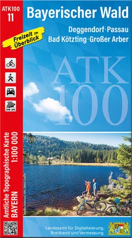 Abbildung von Landesamt für Digitalisierung | ATK100-11 Bayerischer Wald (Amtliche Topographische Karte 1:100000) | 1. Auflage | 2025 | beck-shop.de