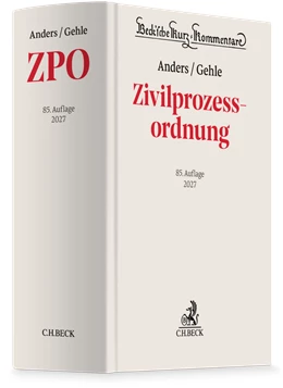 Abbildung von Anders / Gehle | Zivilprozessordnung: ZPO | 85. Auflage | 2027 | Band 1 | beck-shop.de