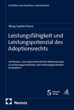 Abbildung von Presse | Leistungsfähigkeit und Leistungspotenzial des Adoptionsrechts | 1. Auflage | 2026 | 44 | beck-shop.de