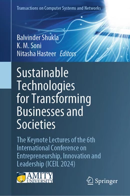Abbildung von Shukla / Soni | Sustainable Technologies for Transforming Businesses and Societies | 1. Auflage | 2025 | beck-shop.de