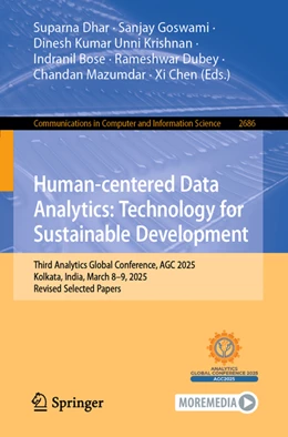 Abbildung von Dhar / Goswami | Human-centered Data Analytics: Technology for Sustainable Development | 1. Auflage | 2025 | beck-shop.de
