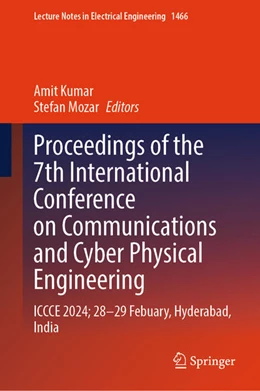 Abbildung von Kumar / Mozar | Proceedings of the 7th International Conference on Communications and Cyber Physical Engineering | 1. Auflage | 2025 | beck-shop.de