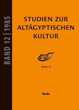 Abbildung von Altenmüller / Wildung | Studien zur Altägyptischen Kultur Band 12 | 1. Auflage | 2025 | beck-shop.de