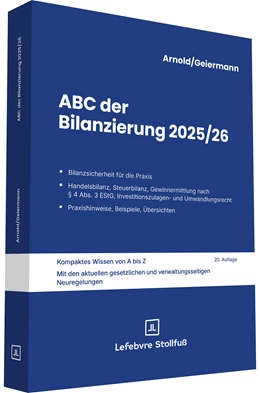 Abbildung von Geiermann / Arnold | ABC der Bilanzierung 2025/2026 | 20. Auflage | 2025 | beck-shop.de