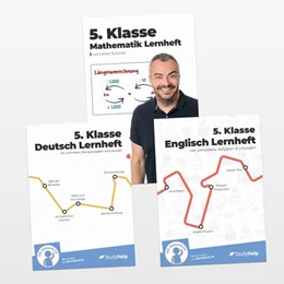 Abbildung von Rauterberg / StudyHelp GmbH | 5. Klasse Hauptfächer Set komplett (Mathe, Deutsch, Englisch) / Lernheft, Übungsheft / Rechnen, Rechtschreibung, Übungen, Grammatik | 5. Auflage | 2025 | beck-shop.de