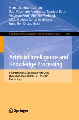 Abbildung von Kannan / Villamarin Rodriguez | Artificial Intelligence and Knowledge Processing | 1. Auflage | 2026 | beck-shop.de