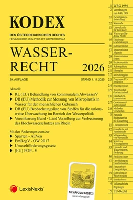 Abbildung von Doralt | KODEX Wasserrecht 2026 - inkl. App | 29. Auflage | 2025 | beck-shop.de