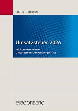 Abbildung von Grune / Steuerberaterverband Niedersachsen Sachsen-Anhalt e. V. | Umsatzsteuer 2026 | 1. Auflage | 2026 | beck-shop.de