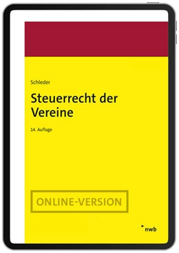 Abbildung von Schleder | Steuerrecht der Vereine (Online-Version) | 14. Auflage | 2025 | beck-shop.de