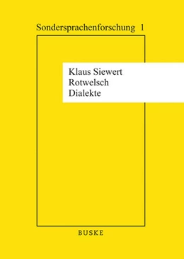 Abbildung von Siewert | Rotwelsch-Dialekte | 1. Auflage | 2025 | beck-shop.de