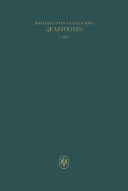 Abbildung von Johannes Picardi von Lichtenberg / Lasorella | Quaestiones, 1-19 | 1. Auflage | 2025 | beck-shop.de
