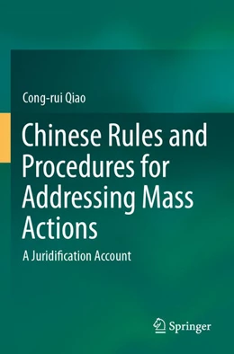Abbildung von Qiao | Chinese Rules and Procedures for Addressing Mass Actions | 1. Auflage | 2025 | beck-shop.de