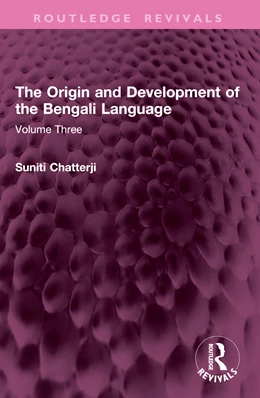 Abbildung von Chatterji | The Origin and Development of the Bengali Language | 1. Auflage | 2026 | beck-shop.de