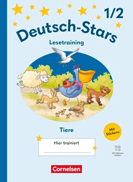 Abbildung von Deutsch-Stars 1./2. Schuljahr - Lesetraining Ausgabe 2025 - Lesetraining für Tierfreunde - Übungsheft - Mit Lösungen und digitalen Medien | 1. Auflage | 2026 | beck-shop.de