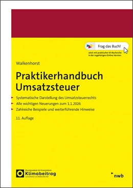 Abbildung von Walkenhorst | Praktikerhandbuch Umsatzsteuer | 11. Auflage | 2026 | beck-shop.de