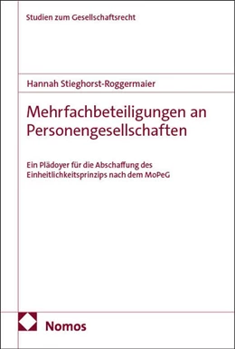 Abbildung von Stieghorst-Roggermaier | Mehrfachbeteiligungen an Personengesellschaften | 1. Auflage | 2026 | 27 | beck-shop.de