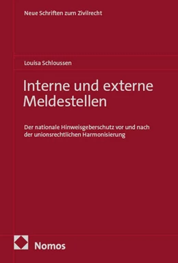 Abbildung von Schloussen | Interne und externe Meldestellen | 1. Auflage | 2026 | beck-shop.de