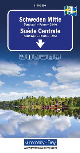 Abbildung von Kümmerly+Frey Regional-Strassenkarte 4 Schweden Mitte 1:250.000 | 1. Auflage | 2026 | beck-shop.de