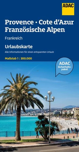 Abbildung von ADAC Urlaubskarte Provence, Französiche Alpen, Cote d'Azur 1:300.000 | 2. Auflage | 2026 | beck-shop.de