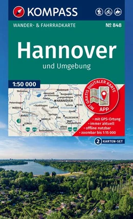 Abbildung von KOMPASS Wanderkarten-Set 848 Hannover und Umgebung (2 Karten) 1:50.000 | 2. Auflage | 2026 | beck-shop.de